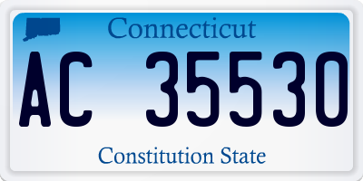 CT license plate AC35530
