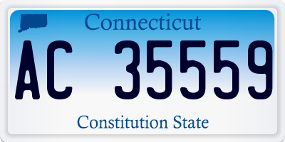 CT license plate AC35559