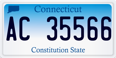 CT license plate AC35566