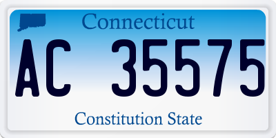 CT license plate AC35575