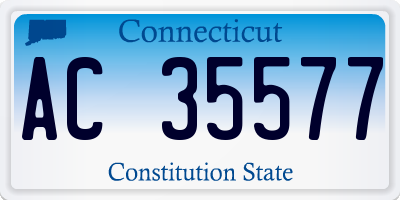 CT license plate AC35577