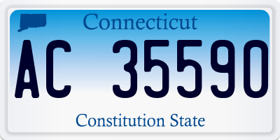 CT license plate AC35590