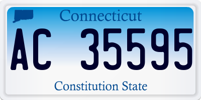 CT license plate AC35595