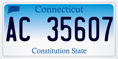 CT license plate AC35607