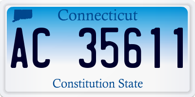 CT license plate AC35611