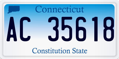 CT license plate AC35618
