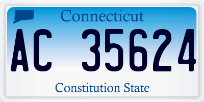 CT license plate AC35624