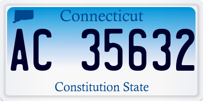 CT license plate AC35632