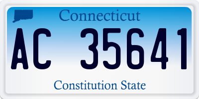 CT license plate AC35641