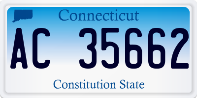 CT license plate AC35662