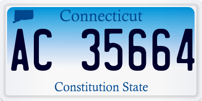 CT license plate AC35664