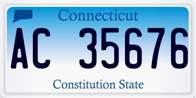 CT license plate AC35676