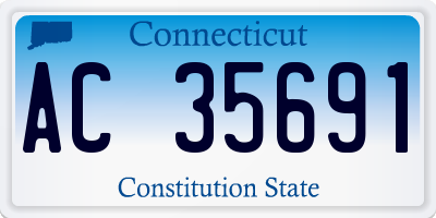 CT license plate AC35691