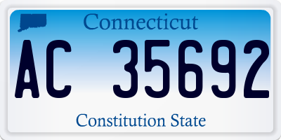 CT license plate AC35692