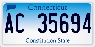 CT license plate AC35694