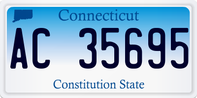CT license plate AC35695