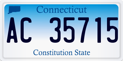 CT license plate AC35715