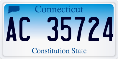 CT license plate AC35724