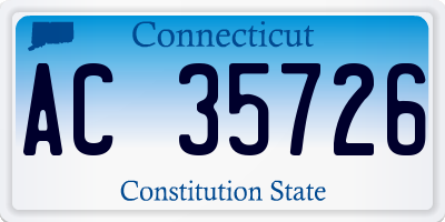 CT license plate AC35726