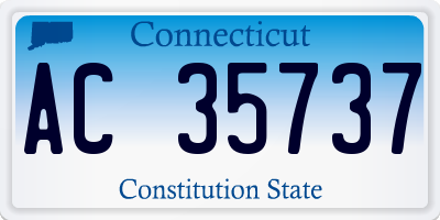 CT license plate AC35737