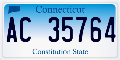 CT license plate AC35764