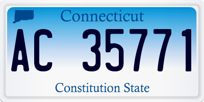 CT license plate AC35771