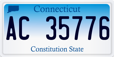 CT license plate AC35776