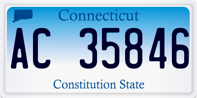 CT license plate AC35846