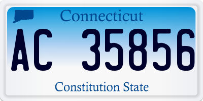 CT license plate AC35856