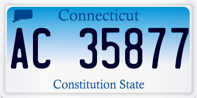 CT license plate AC35877