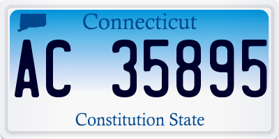 CT license plate AC35895