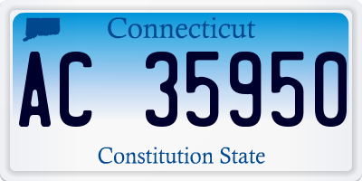 CT license plate AC35950
