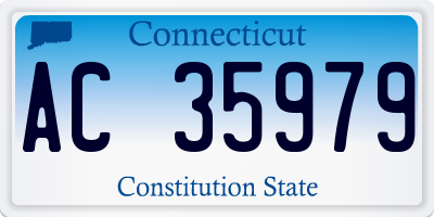 CT license plate AC35979