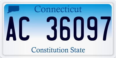 CT license plate AC36097