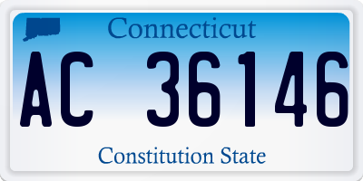 CT license plate AC36146