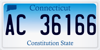 CT license plate AC36166