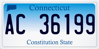 CT license plate AC36199