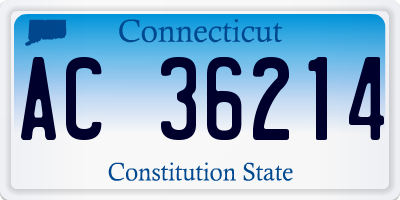 CT license plate AC36214