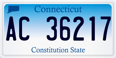 CT license plate AC36217