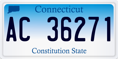 CT license plate AC36271
