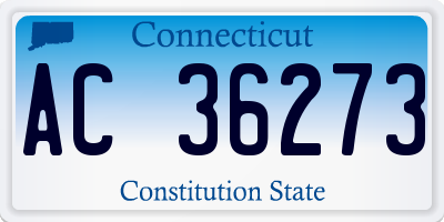 CT license plate AC36273