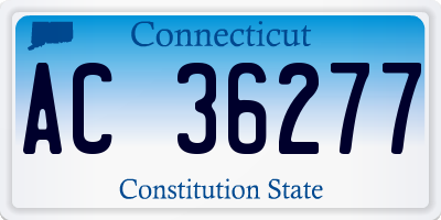 CT license plate AC36277