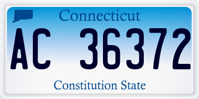 CT license plate AC36372