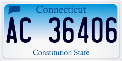 CT license plate AC36406