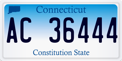 CT license plate AC36444