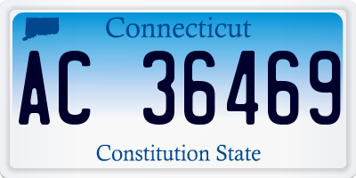 CT license plate AC36469