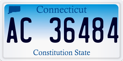 CT license plate AC36484