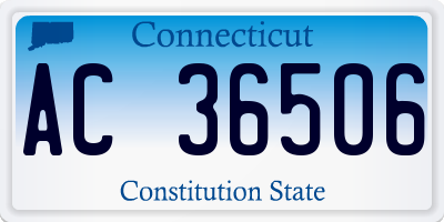 CT license plate AC36506
