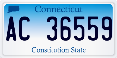 CT license plate AC36559