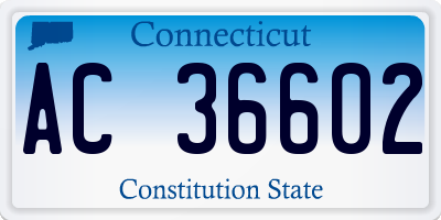 CT license plate AC36602